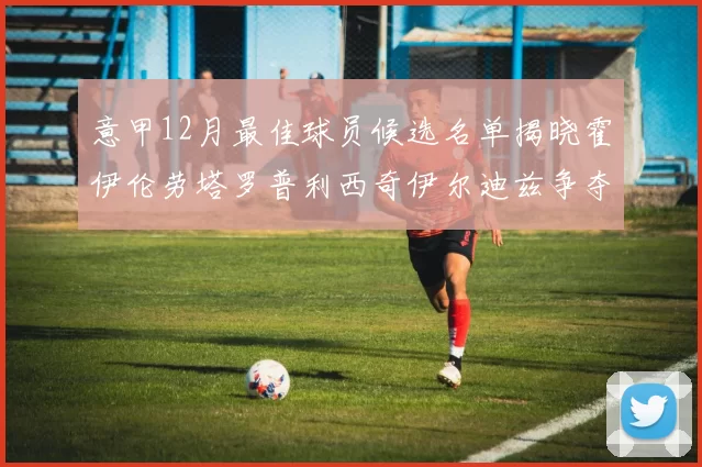 意甲12月最佳球员候选名单揭晓霍伊伦劳塔罗普利西奇伊尔迪兹争夺荣誉